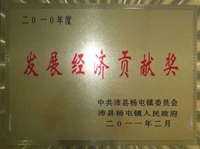 發(fā)展經(jīng)濟貢獻(xiàn)獎